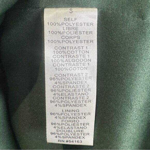 Jessica Simpson Forrest green and nude lace panel dress with pockets size small - Picture 7 of 7